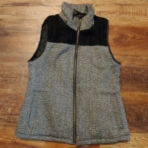 Natural reflections med vest black and white Tweed look